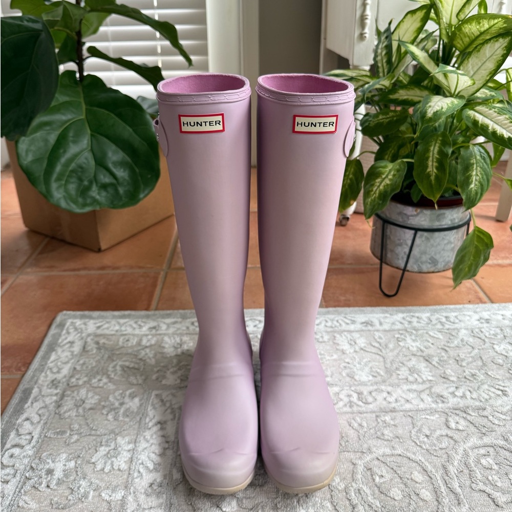 Hunter Pink bloom Tall Rain Boots